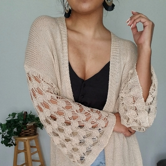 LAST ONE| BOHEMIAN MERMAID SAND CARDIGAN - Picture 6 of 7